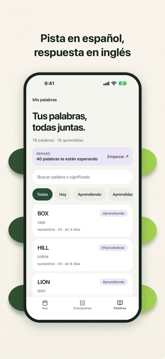 Cuaderno de palabras
